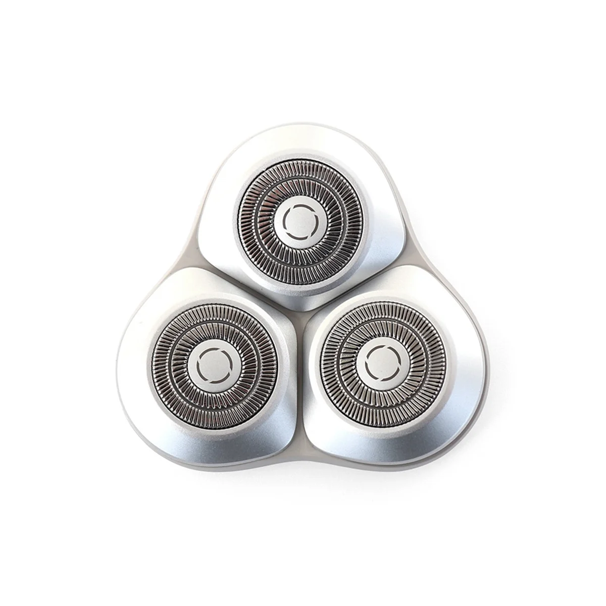 A14G-For S101 ماكينة حلاقة كهربائية استبدال شفرة أداة تهذيب اللحية ماكينة حلاقة الشعر استبدال الرأس-رمادي + فضي