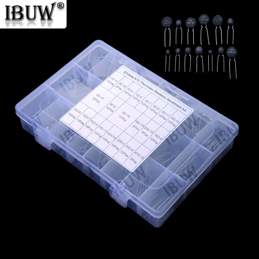 22Values 3D-15 3D-9 5D-5 5D-7 5D-9 NTC Thermistor Resistor A
