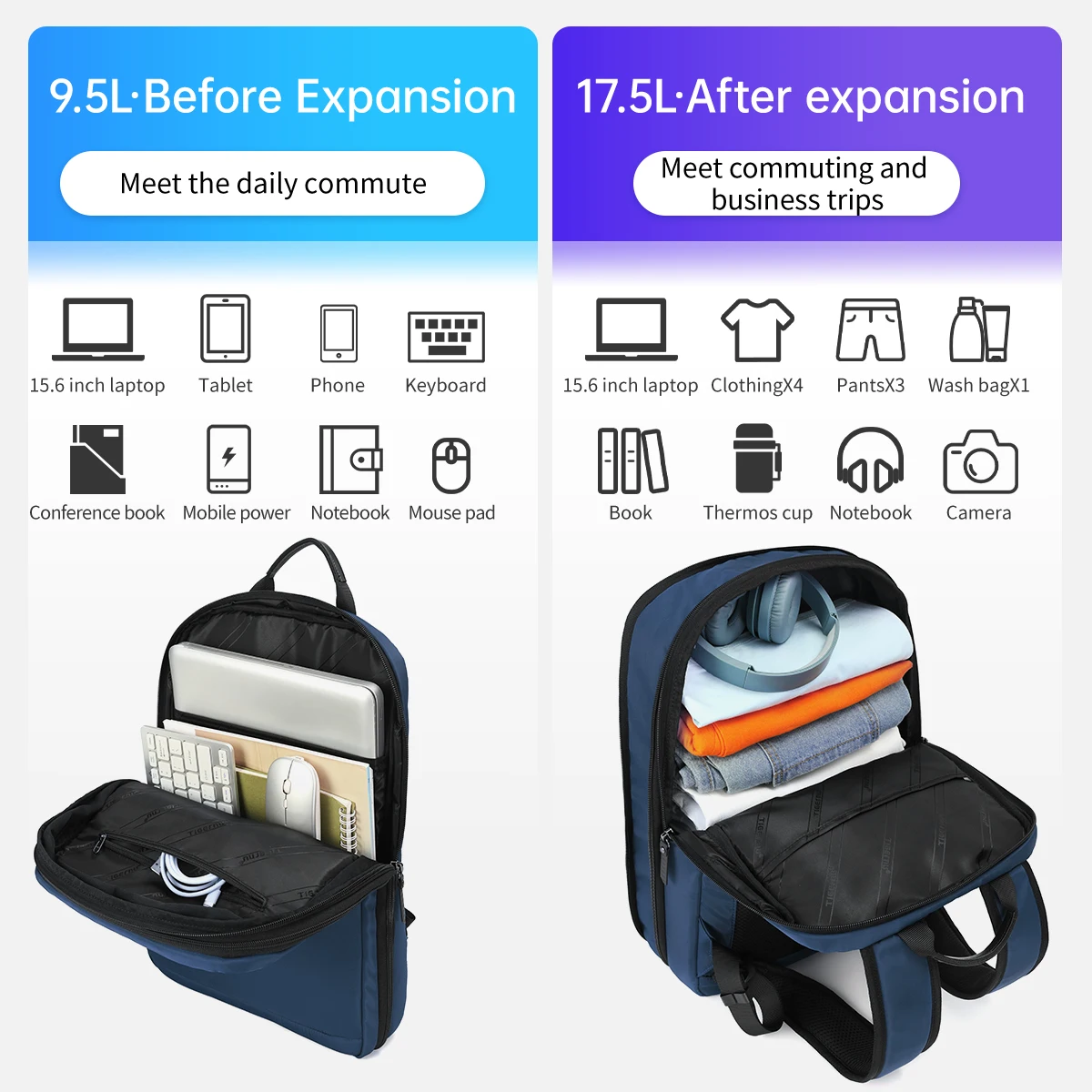 backpack size to fit 15 inch laptop GOLF SUPAGS Womens with Separate Laptop Compartment Water Resistant Computer Backpacks Fits 15.6 Notebook Travel Work College Bags (Apricot) : Electronics Blue Shadow Tigernu Expandable Backpacks For Men
