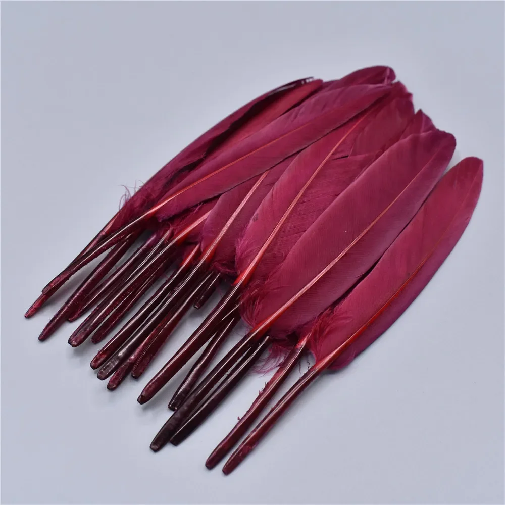 Natürliche rote Entenfedern, lose, 10–15 cm/4–6 Zoll, Entenfedern für Bastelarbeiten, DIY-Schmuck, Accessoires, Dekoration, Federn. – Detail 25