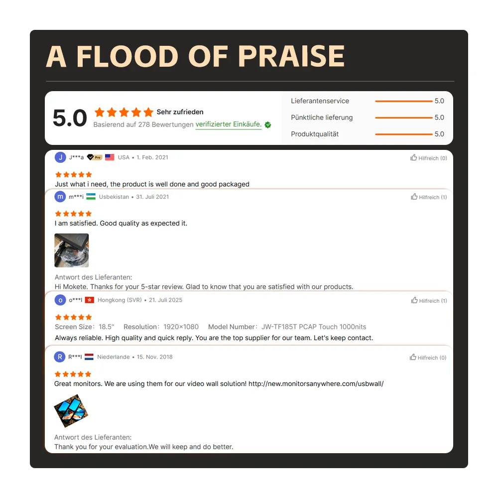 شاشة لمس سعوية مدمجة 7 بوصة IPS 16:10 شاشة عرض LCD بإطار مفتوح مع VGA USB BNC AV للمدخلات-جديد #6