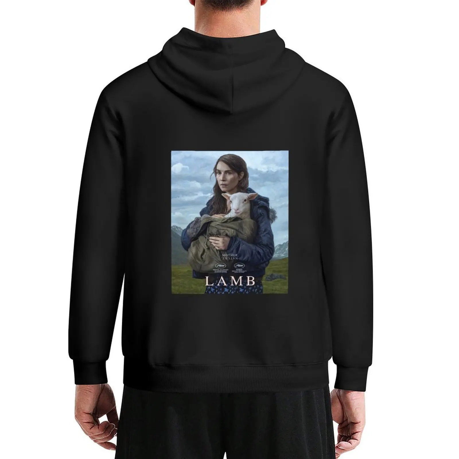 

Lamb A24 movie poster Hoodie korean clothes hooded shirt men clothing graphic t shirts men oversized hoodie