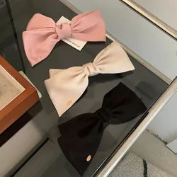 High ponytail ceiling satin bow princess head headdress hairpin female back head hairpin 2022 new summer