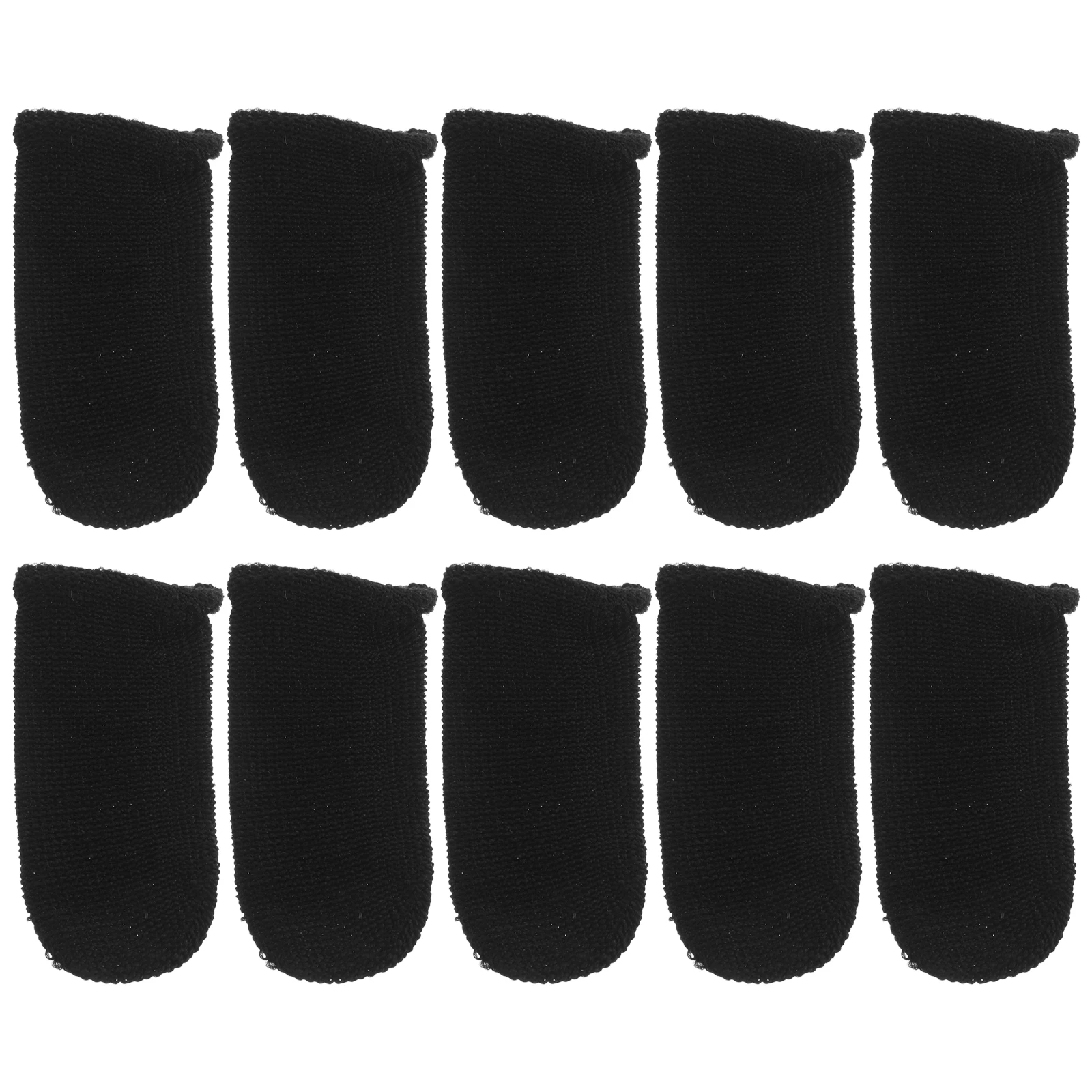 10 Pcs Breathable and Anti-sweat Finger Cots Sleeves Daily Gloves Fiber Protectors Cloth Caps