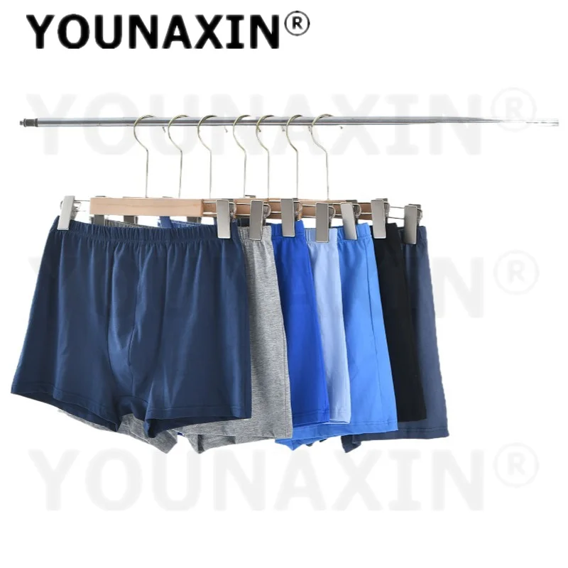 3 إلى 6 قطع الرجال الملابس الداخلية حجم كبير القطن سراويل فضفاضة عالية الخصر الملابس الداخلية متعددة الألوان L XL 2XL 3XL 4XL 5XL 6XL 7XL 8XL