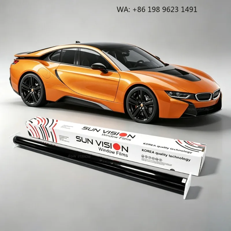 Nano Ceramic Solar Car Window Film High Heat Rejection 99% UV Block HD Clarity Privacy Wholesale OEM Packaging Box