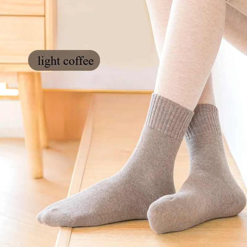 7 Pairs of Autumn and Winter Cold Proof and Warm Middle Tube Woman Socks Stylish Casual Warm Soft&comfortable Socks