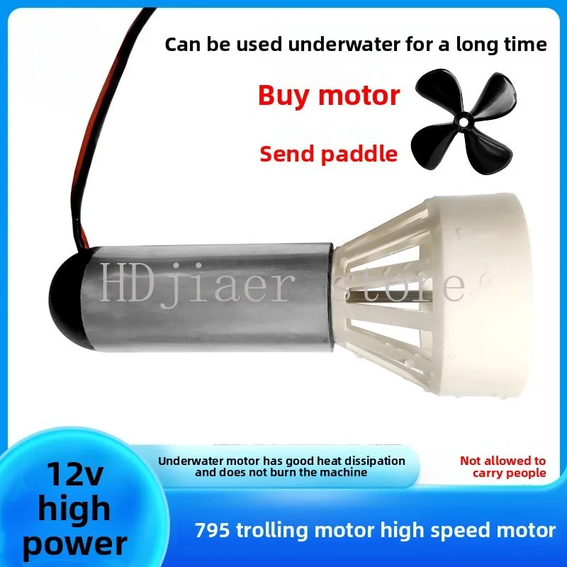 

795 Waterproof Motor: A High-Speed Underwater Powerhouse for Net-Pulling Boats and Boat Models