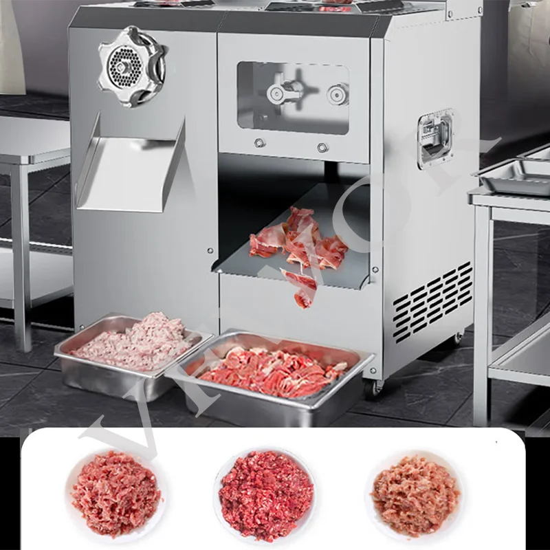 High-Power Electric Stainless Steel Multifunctional Meat Grinder New Slicing and Stuffing Sausages Meat Mincer