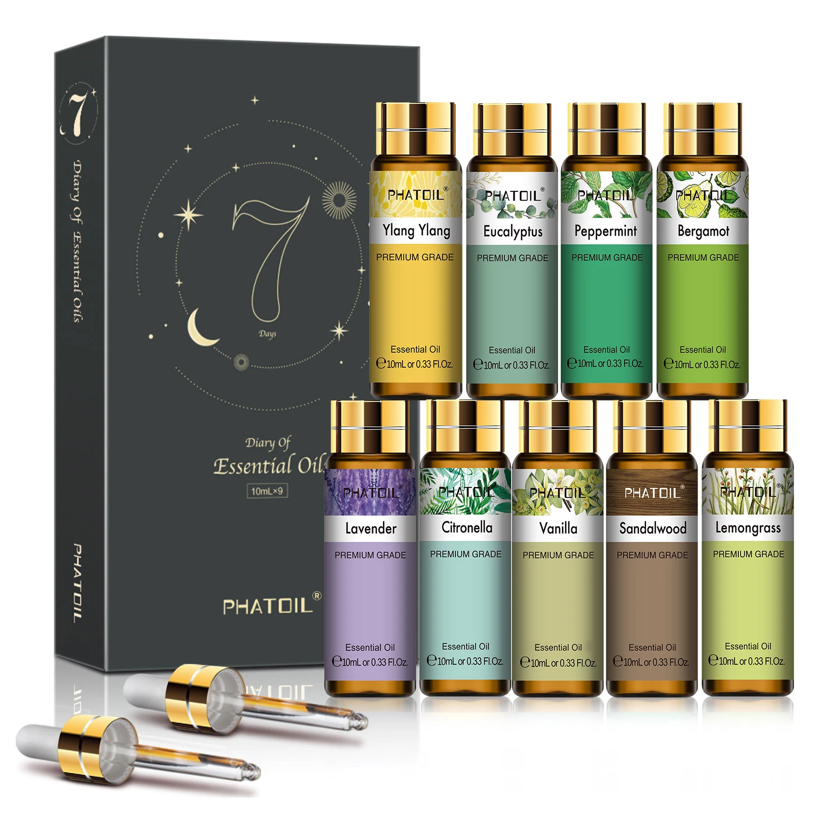 PHATOIL 9PCS 아로마테라피 에센셜 오일 세트( - Home Fragrance Eucalyptus 리뷰 및 가격