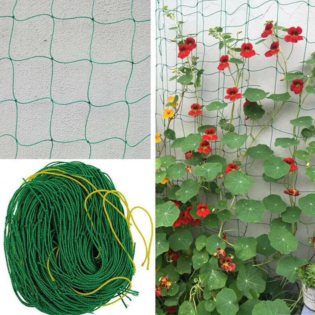 

Heavy Duty Polythene Netting for Climbing Plants Fruit Growing Climbing Flowers Climbing Plants Climbing Ropes Trellis Netting