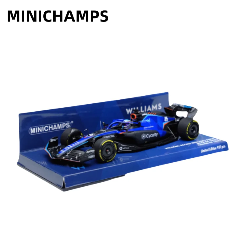 1:43 F1 car diecast model de Vries Williams FW44 Italy 2022, children's collection of display toys, holiday gifts for boys.