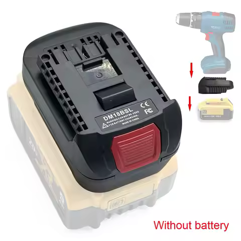 DM18BSL Battery Converter Adapter for Milwakee 18V&amp;Dewalt 20V Li-Ion Battery Used to for Bosch 18V Tool Battery(No battery)