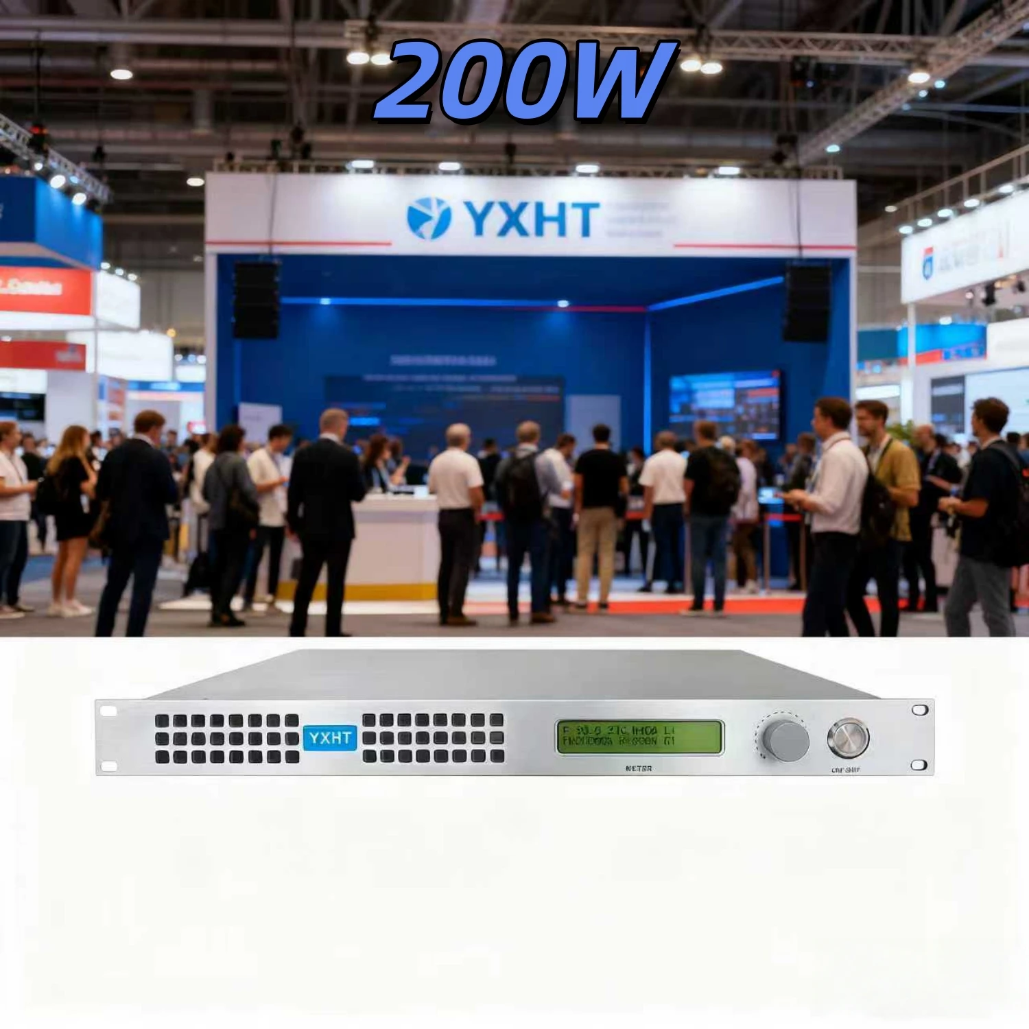 

TC- 200W Stereo FM Transmitter - Multi-Scene for Temporary Exhibition, Short-Term Event & Trade Show Guiding