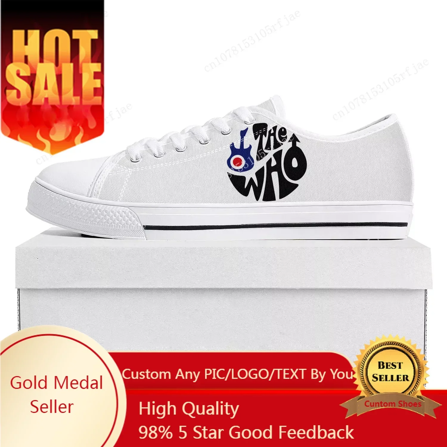 The Who Pop Rock Band Low Top Sneakers Mens Womens Teenager Canvas Sneaker  Prode Casual Couple Shoes Custom Shoe