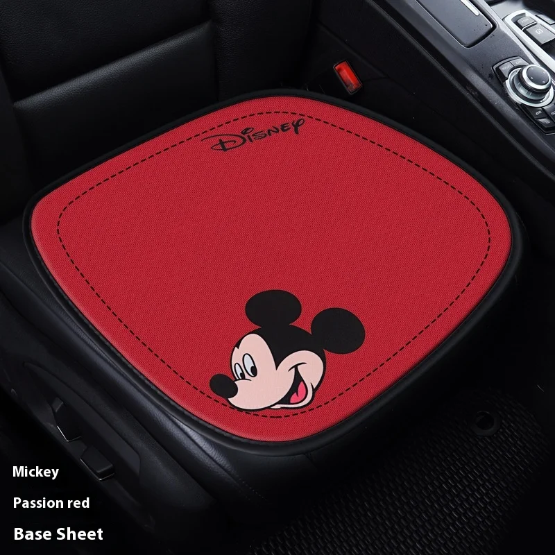 Cute Disney Mickey Minnie Car Interior Seat Cushion All-season Anti-slip Car Accessories Ladies Seat Cover Car Cushion Gift