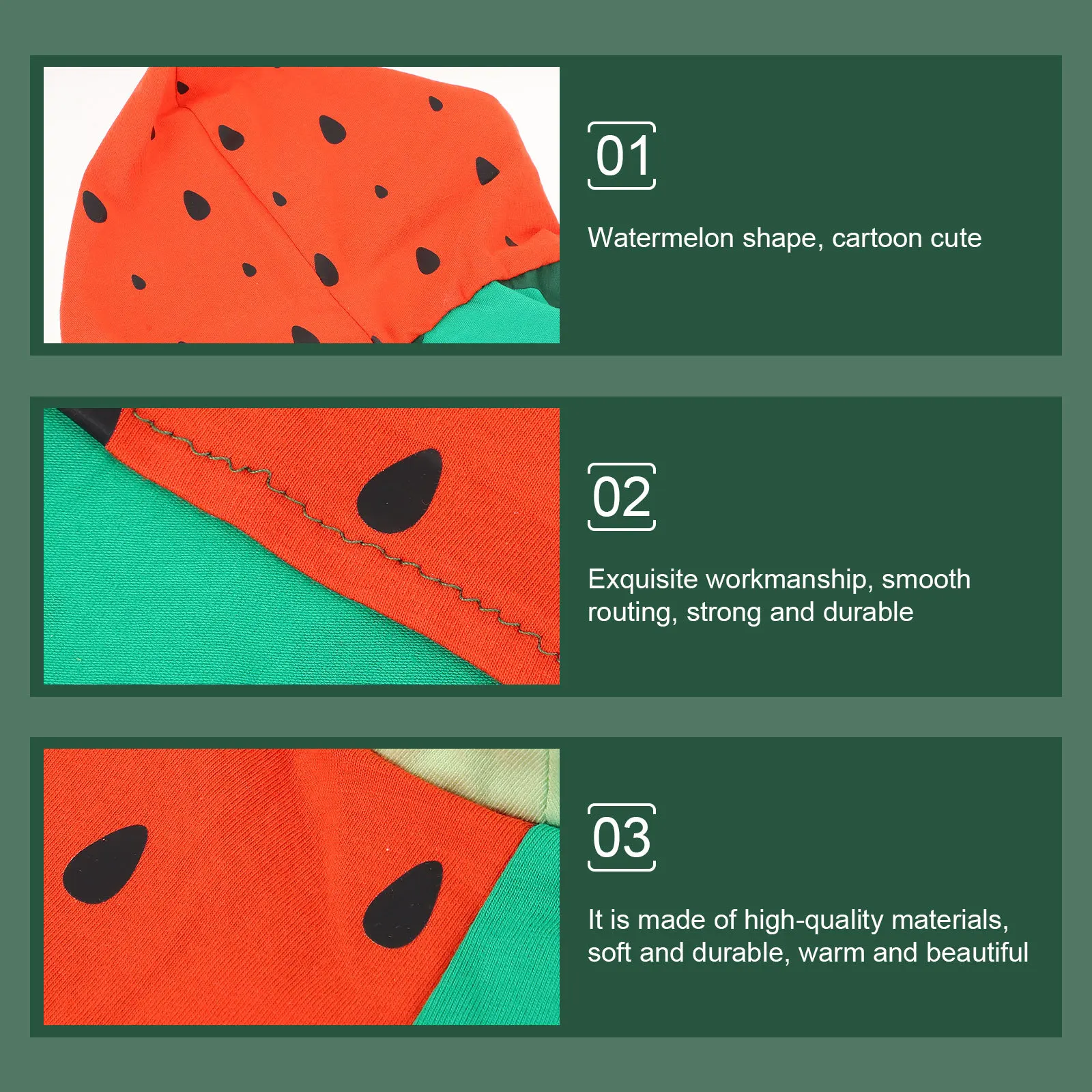

Watermelon Inspired Pet Clothing Lightweight Dog Cat Outfit Soft Skin-Friendly Material Great for Photoshoots and