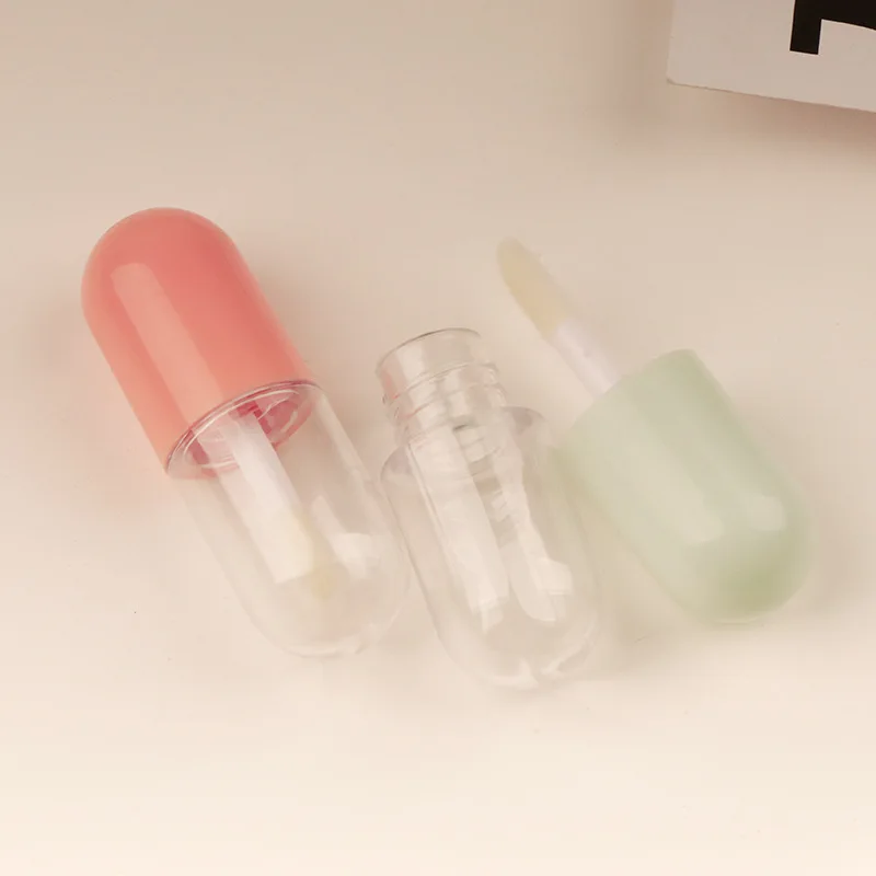 50 Pcs 5ml Empty Tube Cosmetic Packaging Lip Glaze Bottle New Mini Capsule Shaped Lip Gloss Tube