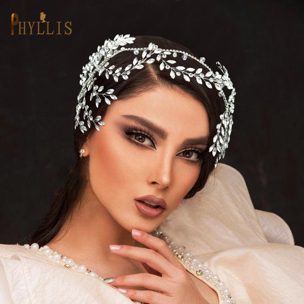 A344 Crystal Bridal Headband Bohemian Headpiece Rhinestone Wedding Hair Accessories Diamond Bridal headdress Fashion Women Tiara