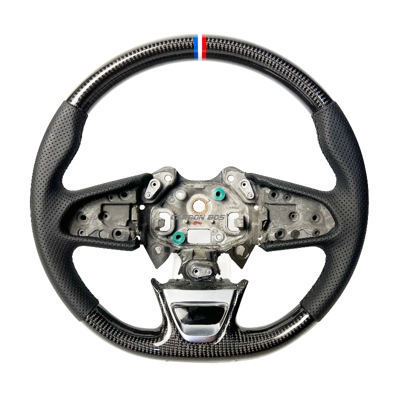 

Leather carbon fiber sports steering wheel suitable for Renault Megane mk4 m é gane 4 RS model