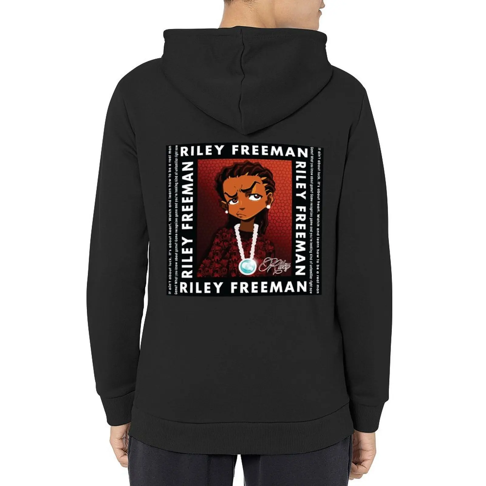 

The Boondocks Riley Freeman Hoodie winter clothes anime clothes aesthetic clothing japanese style new hooded tee
