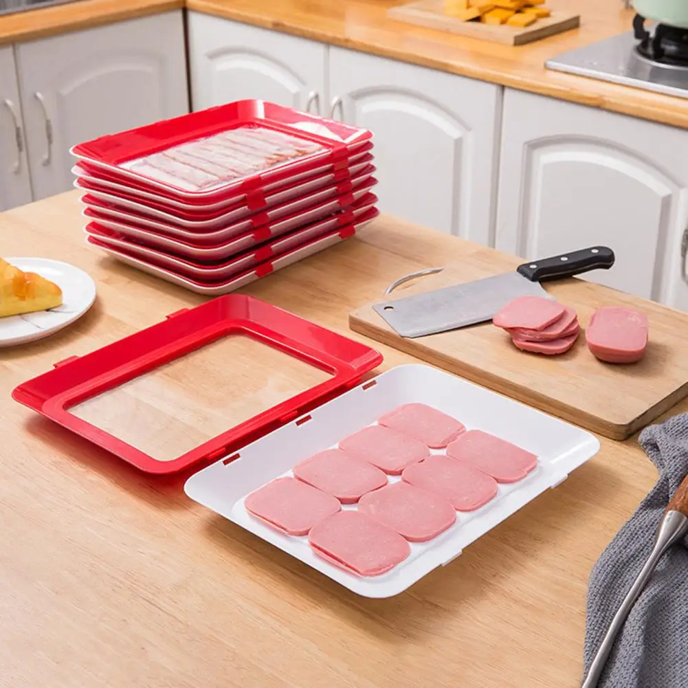 

Freshness Preservation Tray Stackable Tray Bpa-free Meat Containers for Fridge Vacuum Freshness Food Storage Tray with Removable