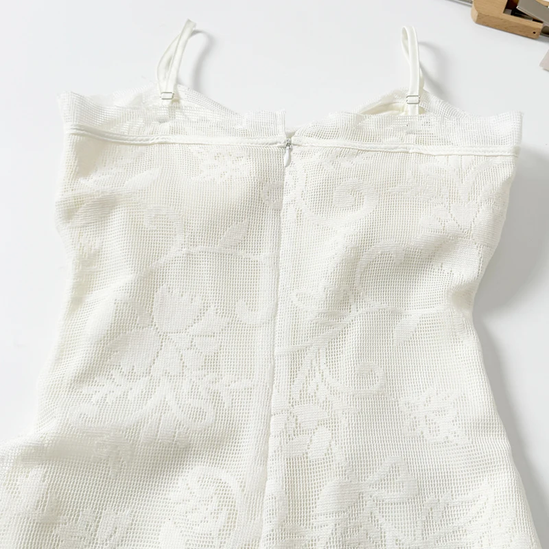 Sleeveless Tank Dress Zipper Korean Fashion Loose Casual A-Line Summer Black Dress Embroidered Spaghetti Strap Midi Dresses