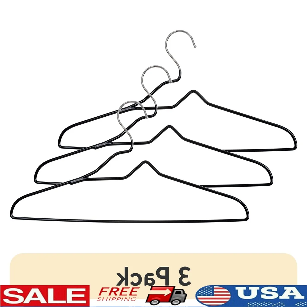 

3 упаковки нескользящих вешалок для взрослых с хромированным крючком. Экономия места. Предотвращает морщины. Идеальные рубашки. Куртки. Блузки. Комплект из 10 упаковок.