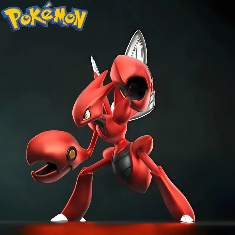 Hot 9 Cm/3.54 Inch Anime Pkm Scizor Figuur Bidsprinkhaan Action Figure Pvc Standbeeld Desktop Model Ornament Speelgoed voor Jongen Kleine Geschenken