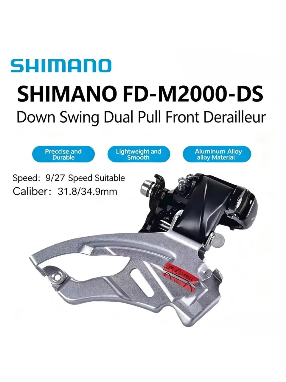AliExpress Shimano Altus M2000 Series FD-M2020-TS FD-M2000-DS 9 Speed Front Derailleur Clamp Ring Installation for MTB