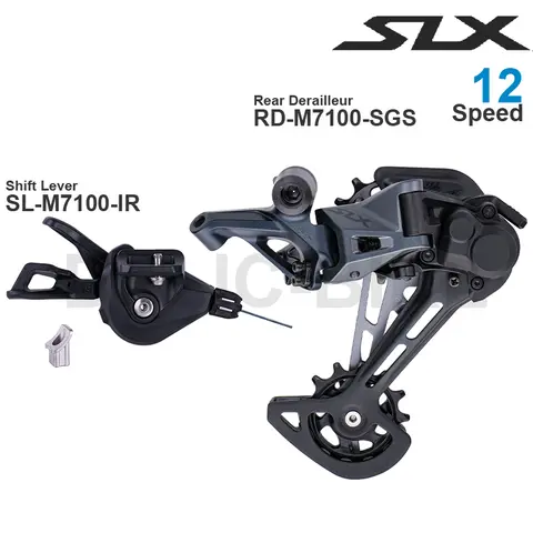 Gruppo SHIMANO SLX M7100 Leva del cambio SL-M7100 e deragliatore posteriore RD-M7100-SGS 12 velocità Parti originali