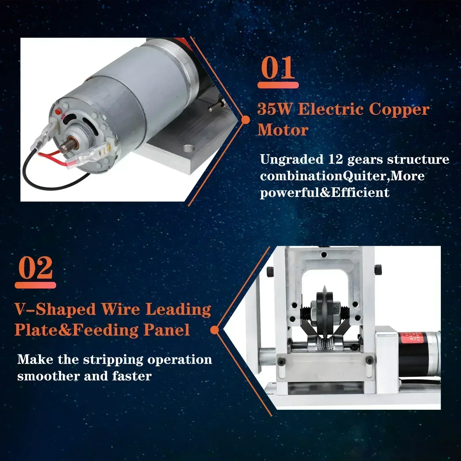 Electric Wire Stripping Machine Support Hand Electric Drill Driven Automatic Cutting Stripper 1-70mm Cables Accessories