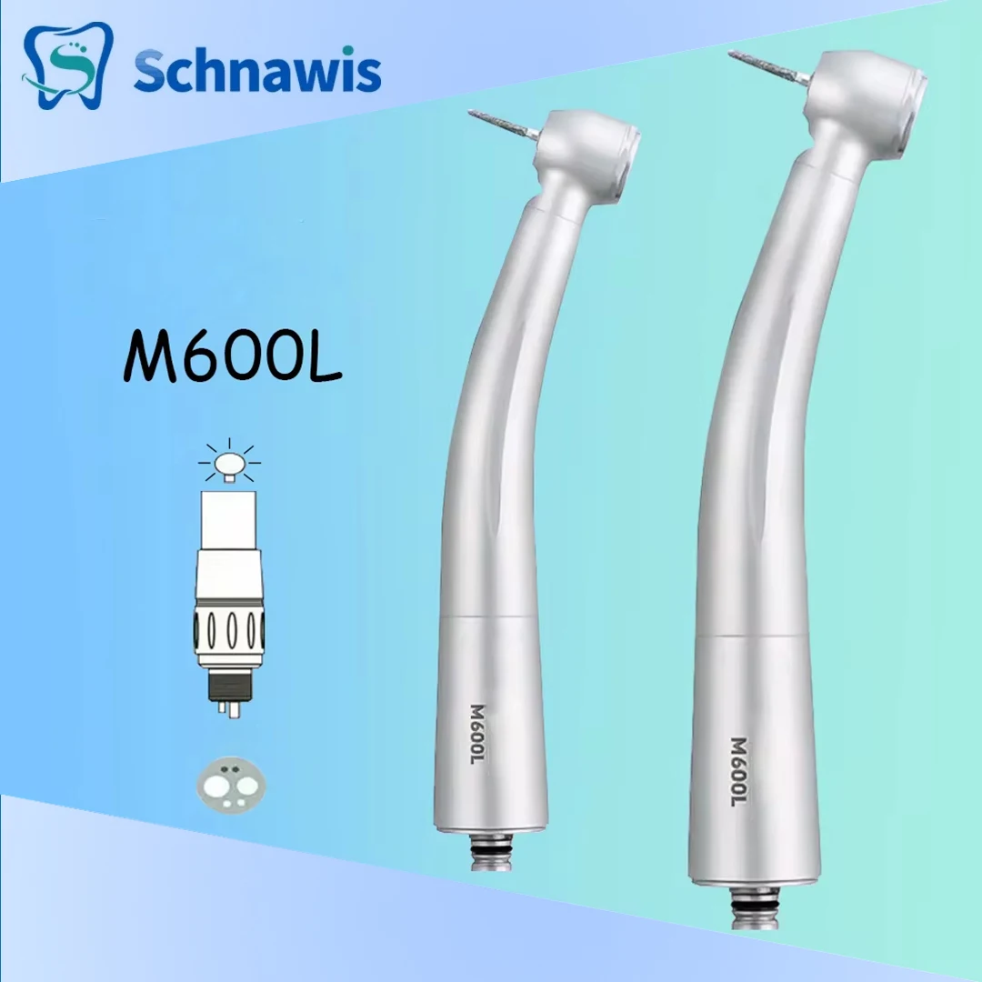 M600L Dental High Speed Handpiece Dental Air Turbine Hand piece Rotor Tip N-Couplings Type Stainless Steel Body