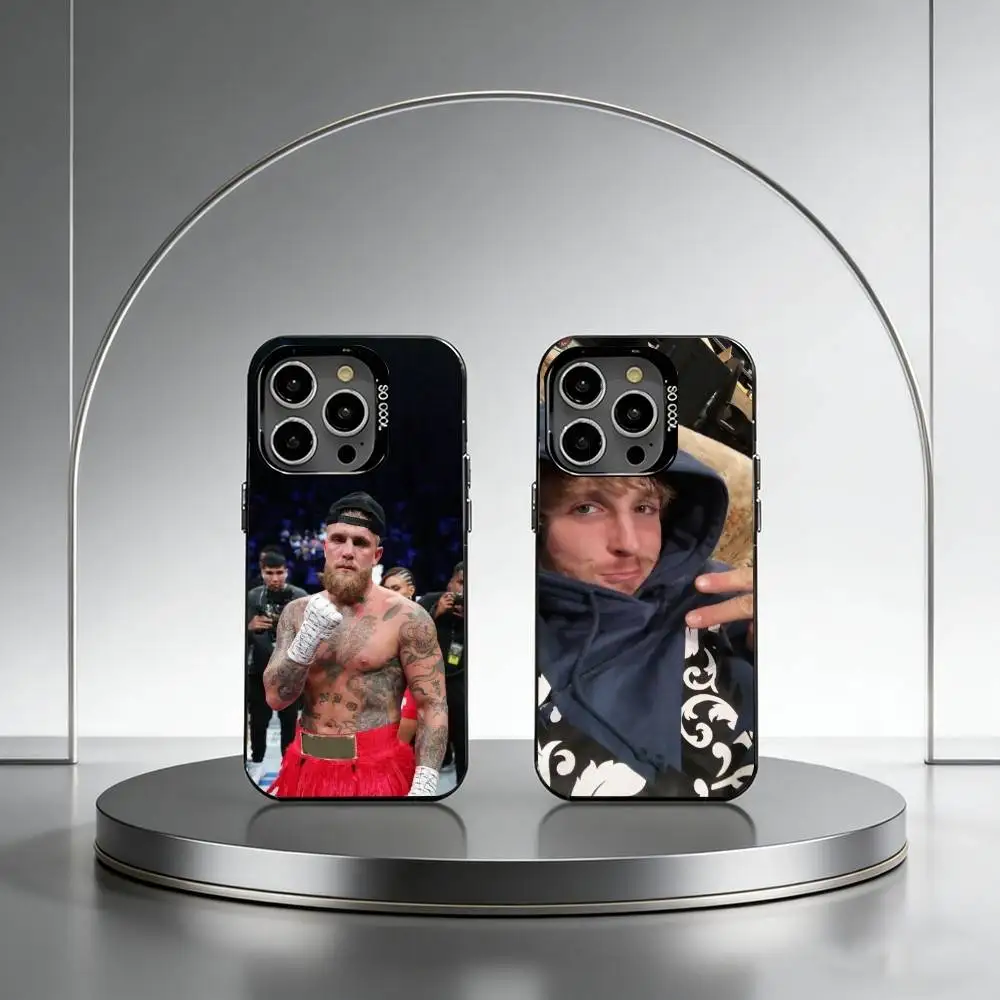 

Boxing Star J-Jake Paul Phone Case For iPhone 17,16,15,14,13,12,11 Plus,Pro Max,XS,Colorful Silver Black Cover