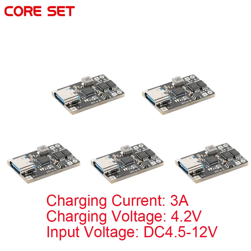 10Pcs/1pc 5V 3A Step Down Buck Power Charge Module TYPE-C USB Lithium LiPo Battery Charger Protection Circuit Board DIY Mobile