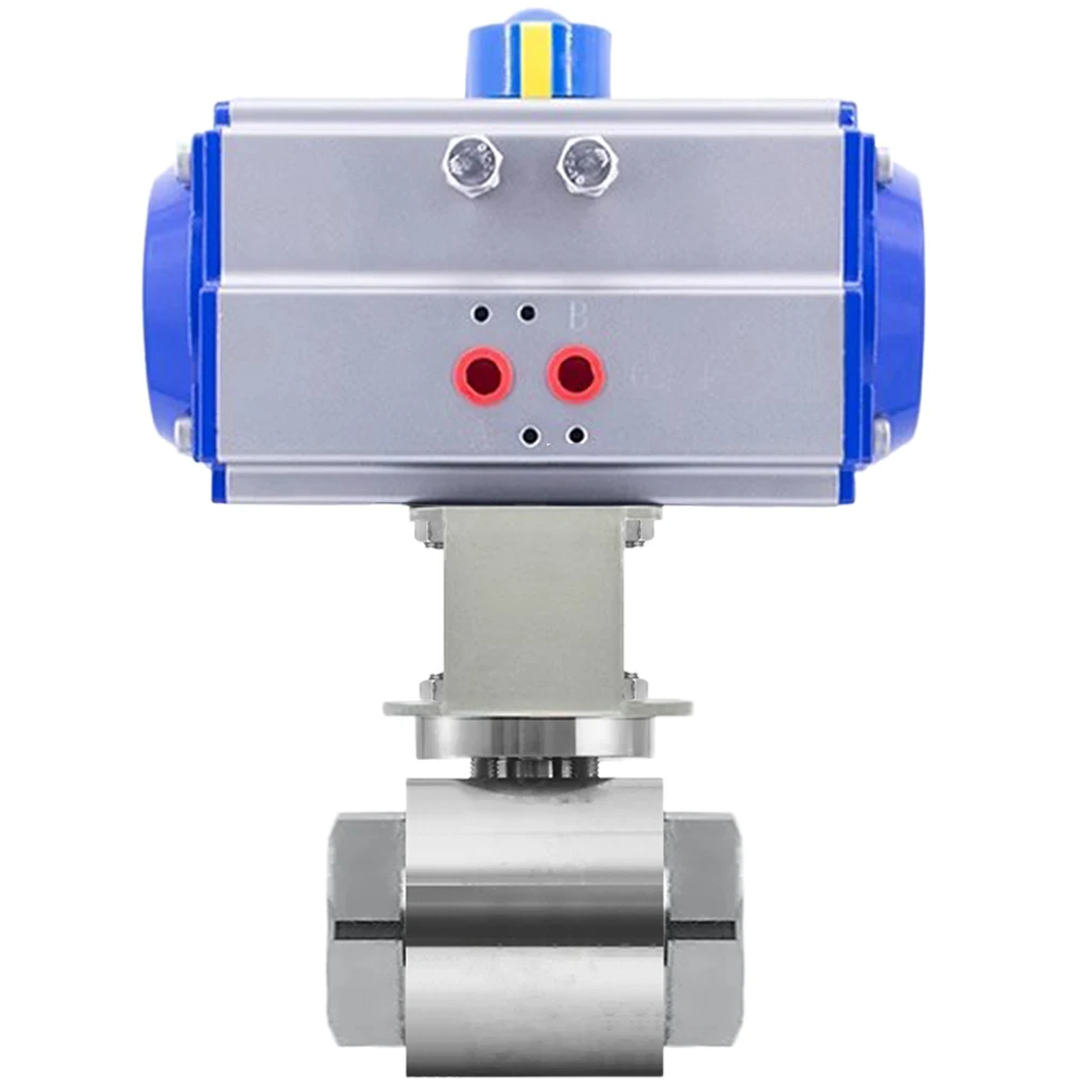 

SONGO DN15 1/2 Inch 2 Way NPT Female Thread Titanium G5 PN50 50bar Double Acting Pneumatic Actuator Ball Valve for Seawater