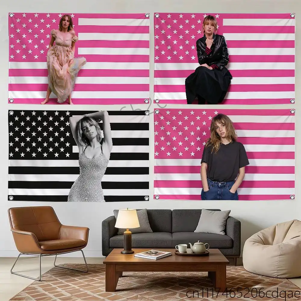 For Singer Maya Hawke Flags Home Yard & Garden Decor Banner - Indoor Outdoor Wall Hanging Flag