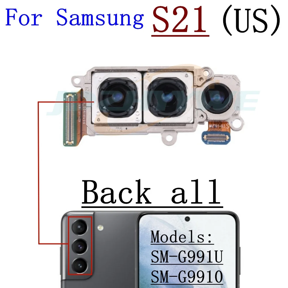 Front Rear View Back Camera For Samsung Galaxy S21+Plus Small Frontal Main Facing Camera Module Flex Replacement Parts