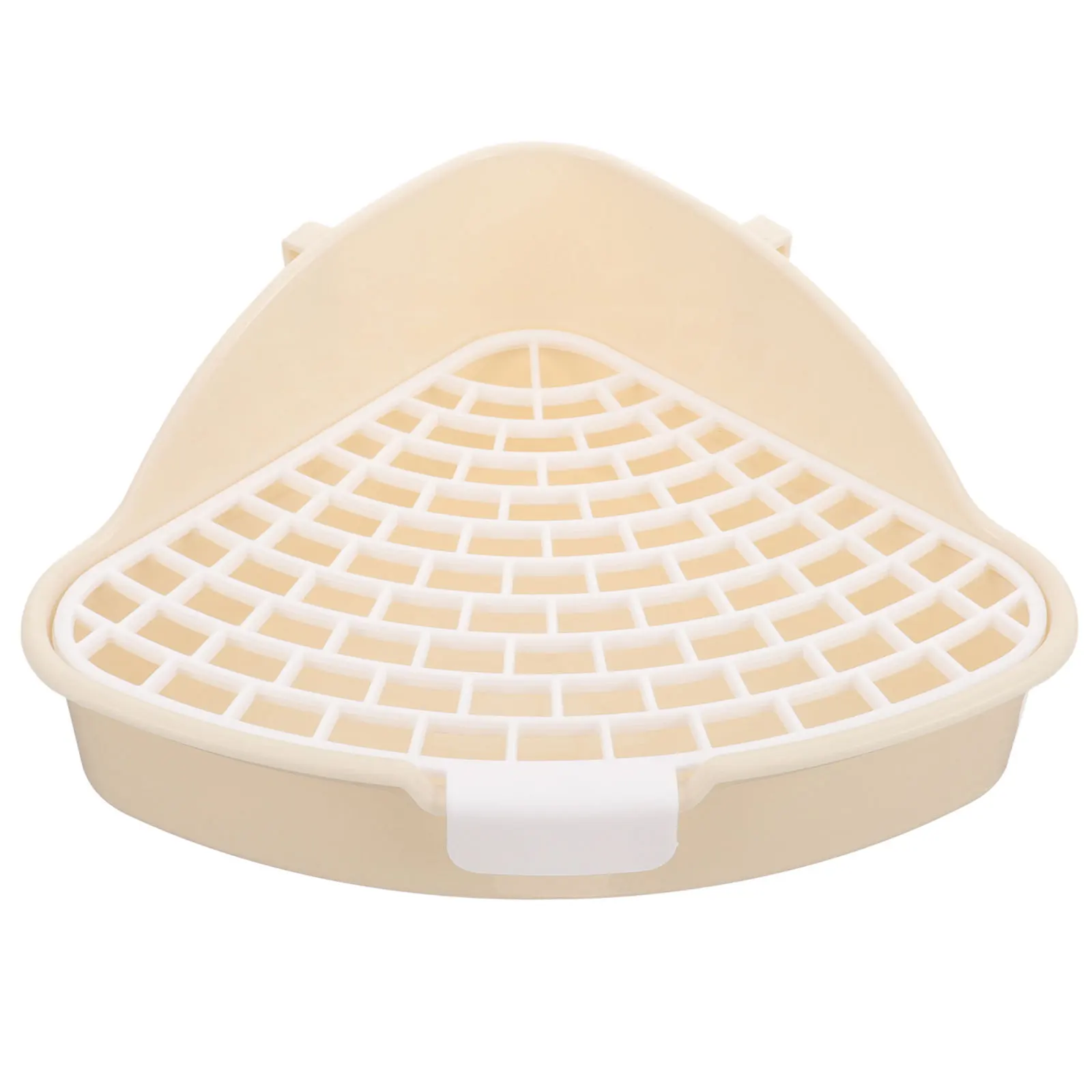 

Pet Triangle Potty Corner Litter Box Triangle Shaped Small Animal Toilet Tray for Rabbits Hamsters Guinea Pigs Indoor Clean