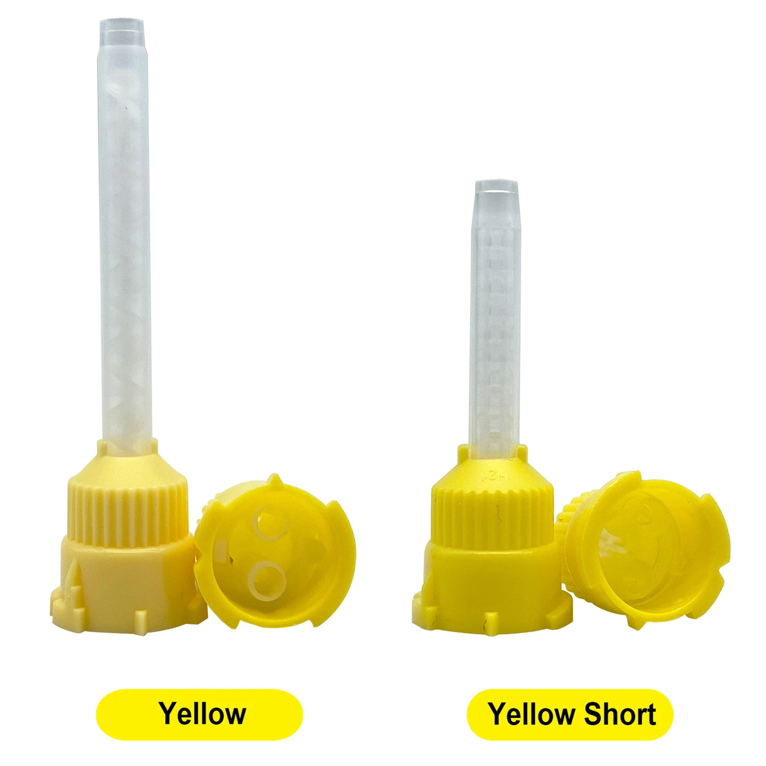 50pcs/Lot Dental Mixing Tips Impression Materials Lab Denture Laboratory Color Tubes Disposable Silicone Rubber