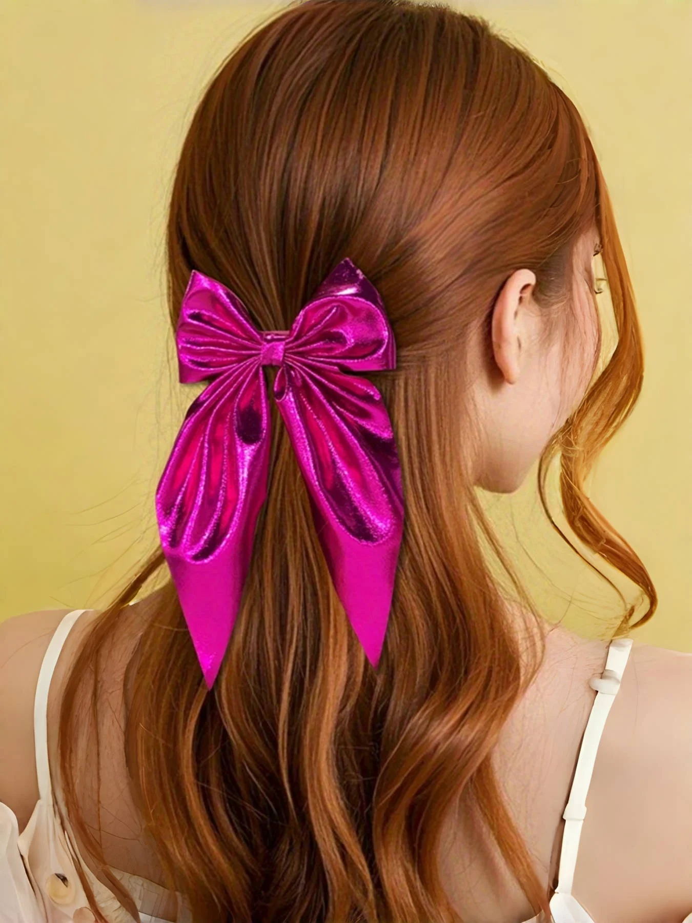 

7/14 Pieces of Large Multi-Color Shiny Bow Hairpins Suitable for Daily Wear Gifts for Girls
