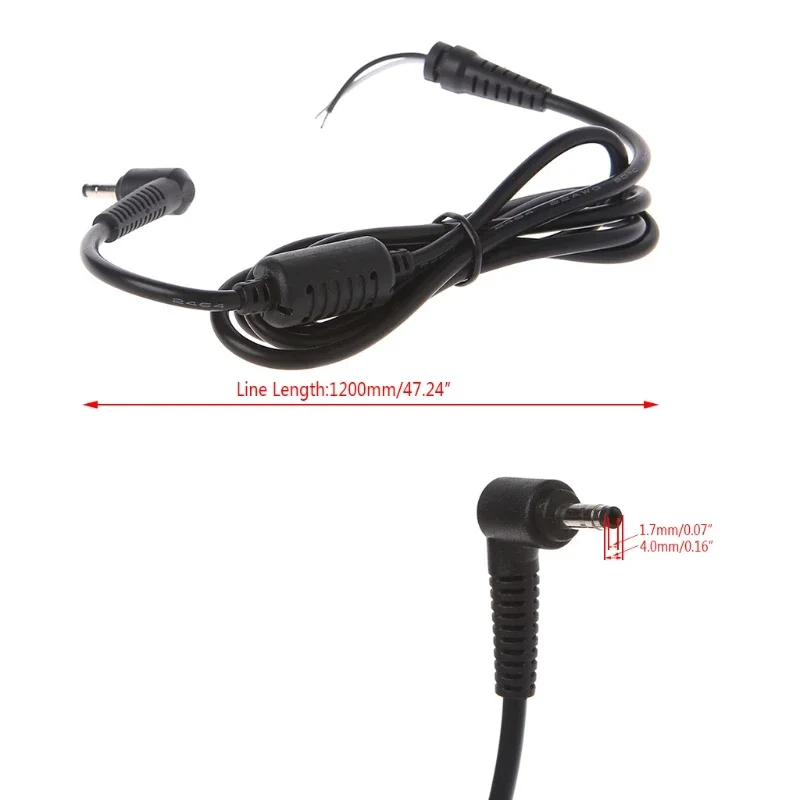 3.94ft cho Cáp nối dài 4.0x1.7mm Dây nguồn nam cho 19.5V 2.05A Lapt