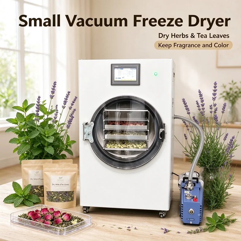 Vacuum Freeze Dryer Lyophilizer Pet Food Machine for Home Dog Cat Treats Fruit Meat Vegetable Dehydrator Equipment