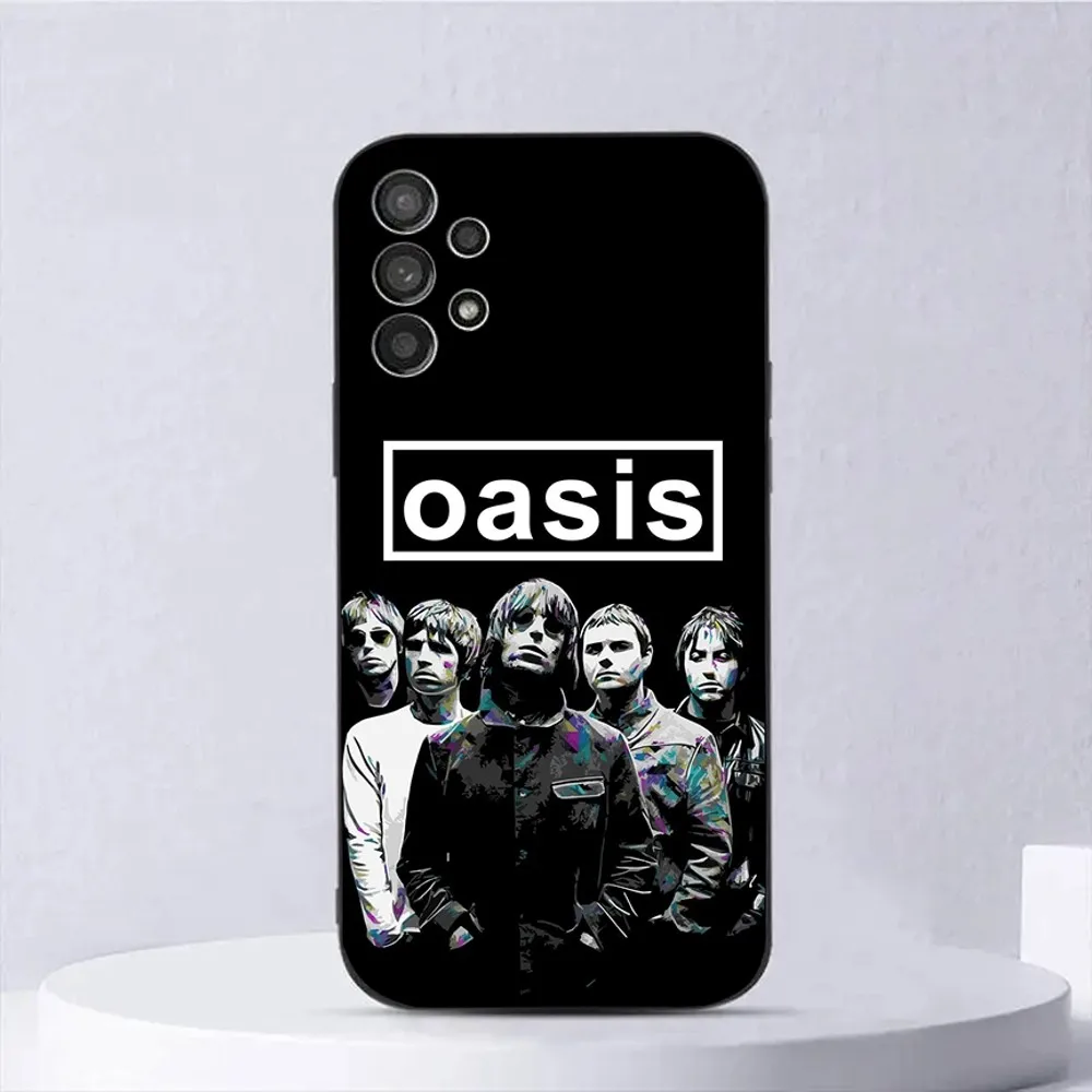 O-Oasis Band Phone Case For Samsung Galaxy A13,A21s,A22,A31,A32,A52,A53,A71,A80,A91 Soft Black Shell