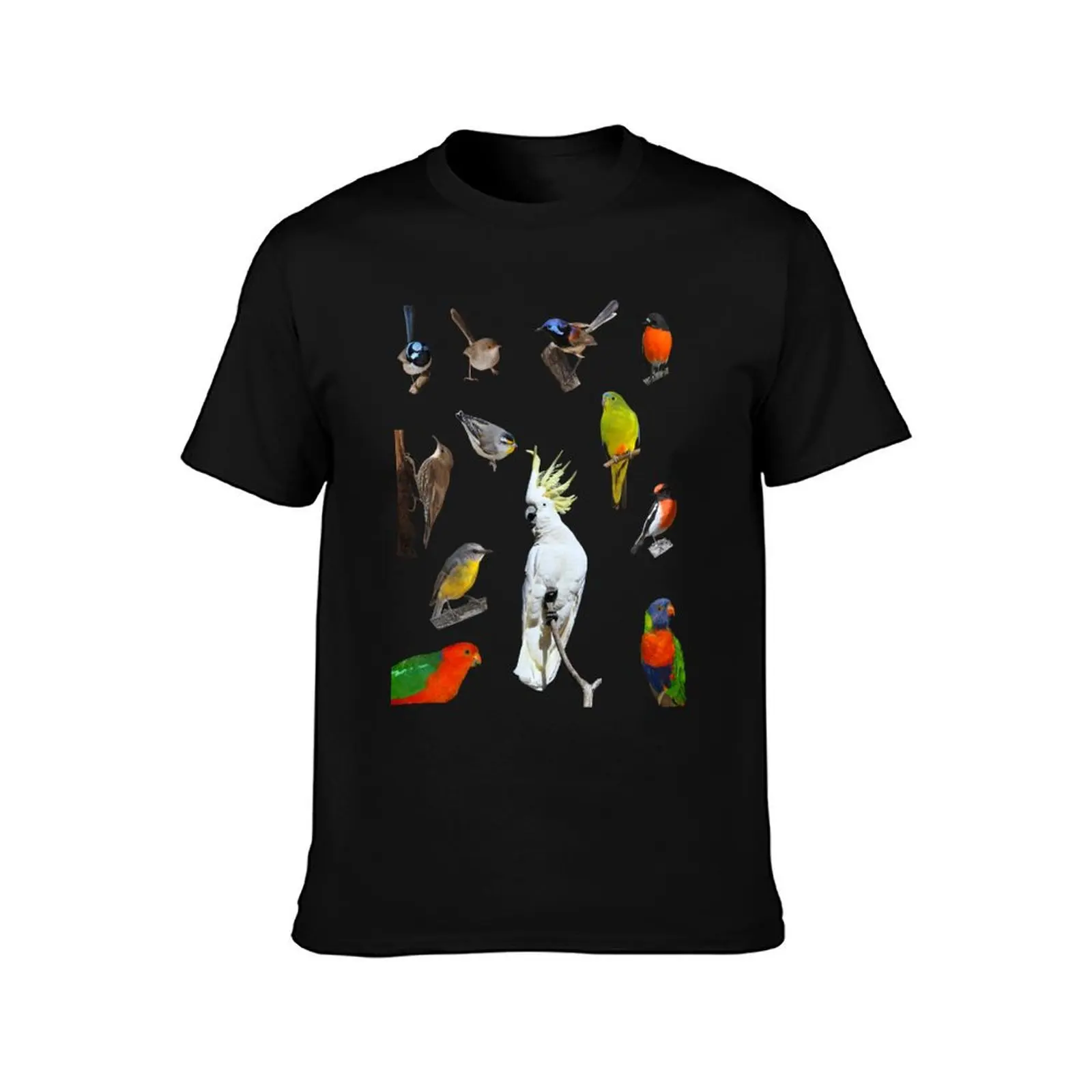 Australian Woodland Birds T-Shirt cotton t shirt man t shirts for man graphic vintage man t shirt graphic T-shirt