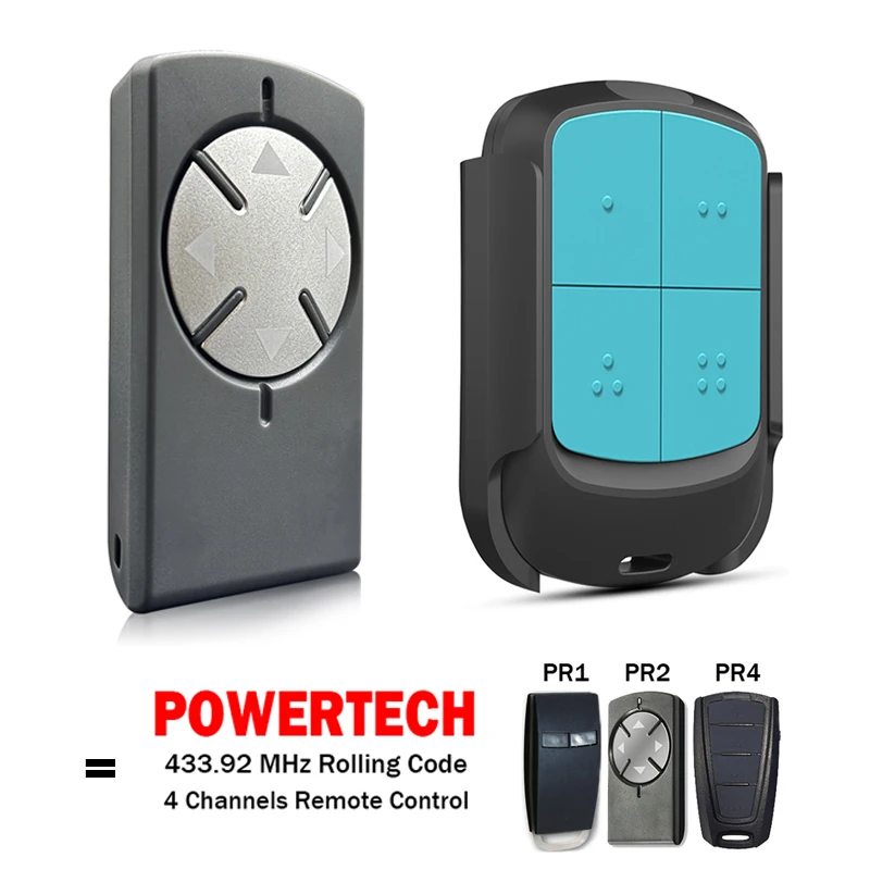 بيع ساخن لجهاز التحكم عن بعد للبوابة الكهربائية/الباب الجديد Powertech PR1 PR2 PR4 بتردد 433 ميجاهرتز مع مشبك