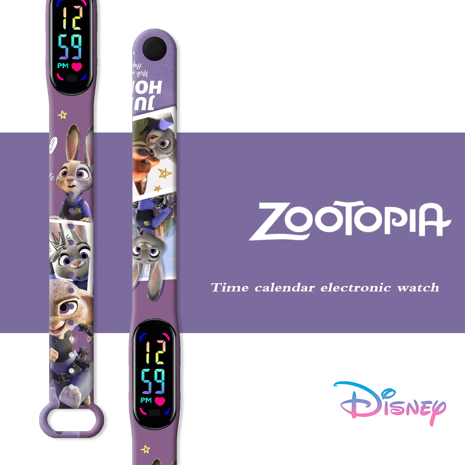 

Disney Zootopia print watch strap for Xiaomi Mi Band 7 6 5 4 Wrist Strap Replaceable Bracelet for Mi Band Smartwatch accessories