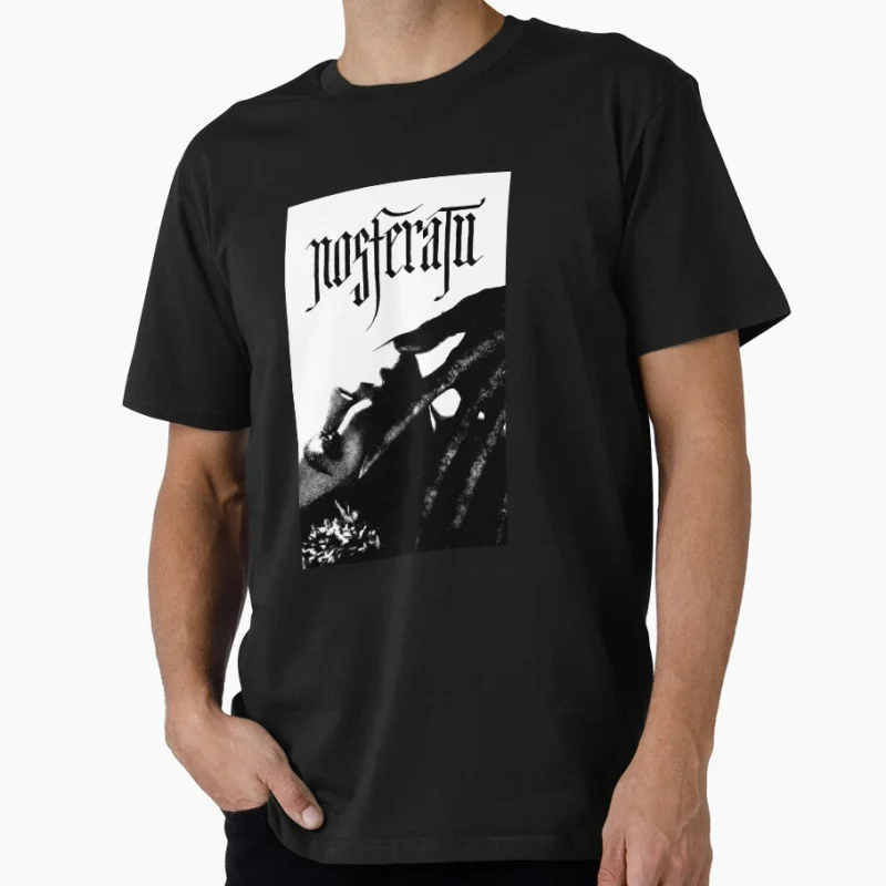 

80s Gothic Horror movie Nosferatu 0928 Vampire Scary Halloween Gift T shirt Large size Tops 100% cotton printed Clothes