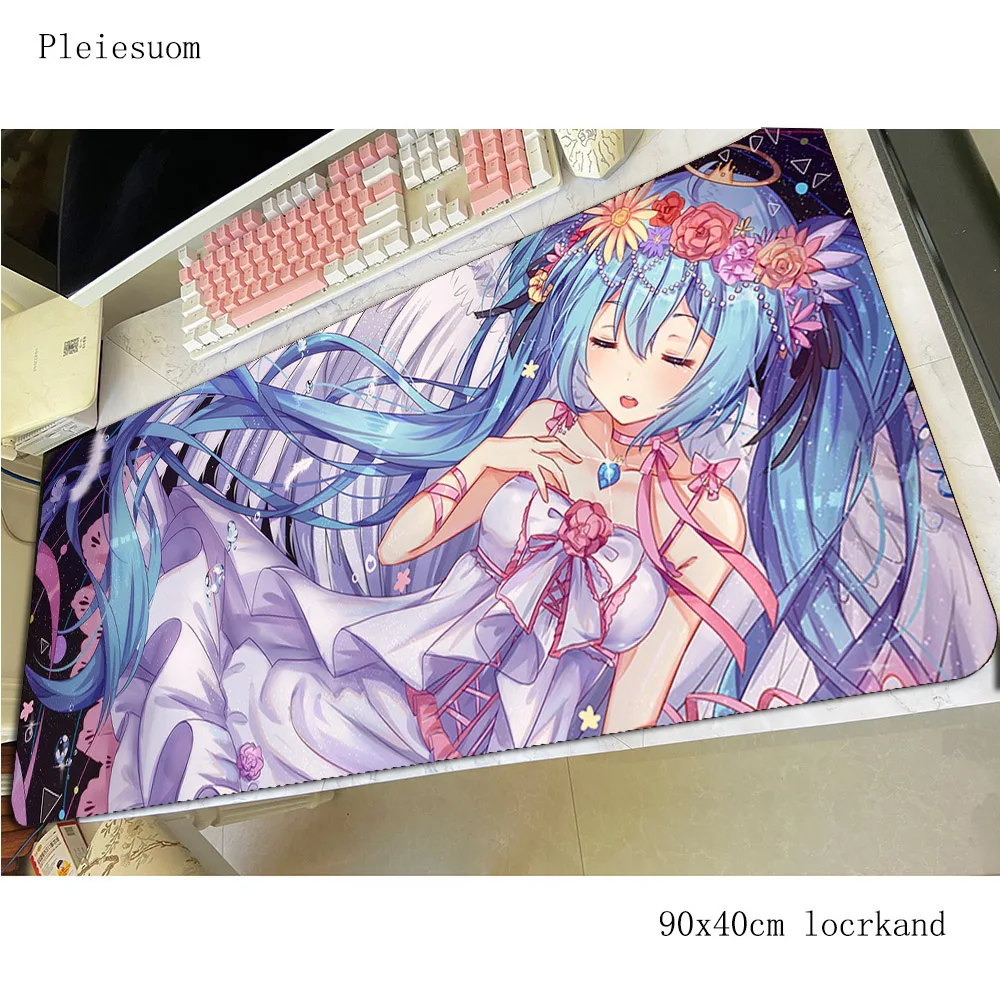 لوحة ماوس فوكالويد لوحة ماوس كرتونية 900x400x4 مللي متر حصيرة مكتبية مطاطية ملحقات ألعاب رائعة حصير لوحة مفاتيح الألعاب كبيرة الحجم