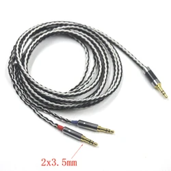 16 Cores 4 pin Xlr 4.4 2.5mm Headphone Earphone Cable For Dual 3.5 Hifiman Ananda sundara HE1000se HE6se he400 Z7M2